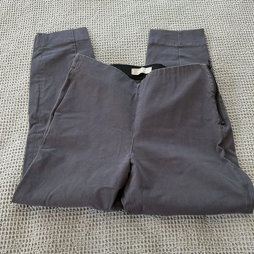 EverlaneThe Side Zip Cotton Stretch Pants Grey- 8
